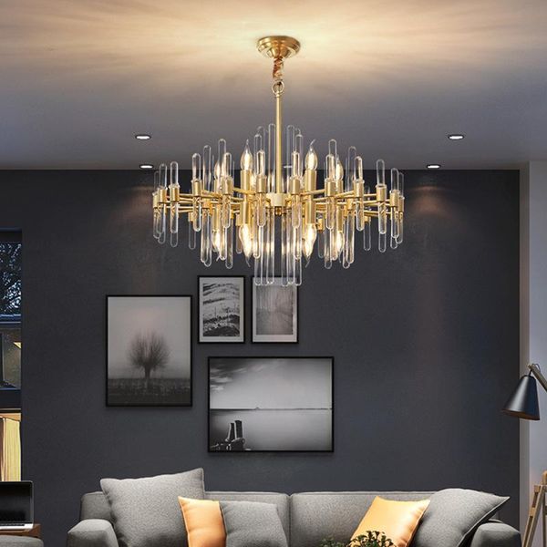 chandeliers e14 led postmodern crystal copper gold chandelier lighting glass light suspension luminaire fixture for dinning room
chandeliers e14 led postmodern crystal copper gold chandelier lighting glass light suspension luminaire fixture for dinning room