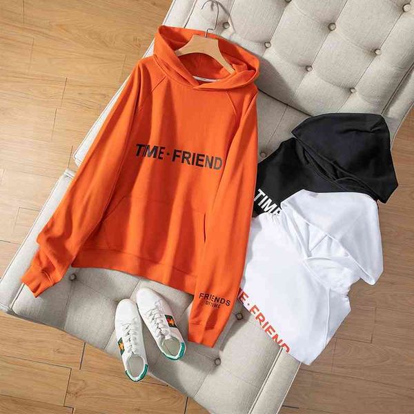 spring and autumn new hooded cotton loose sweater women's trendy letter printing pocket long sleeve lovers coat, Black
spring and autumn new hooded cotton loose sweater women's trendy letter printing pocket long sleeve lovers coat, Black