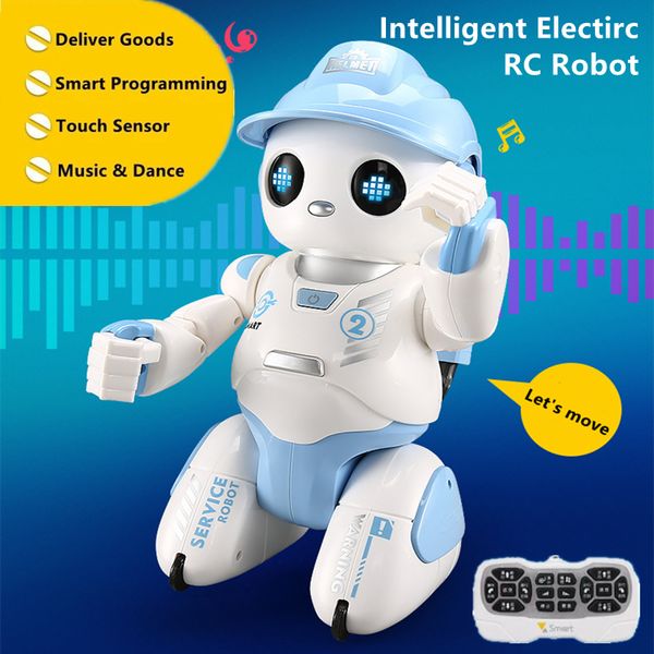 Intelligent Programming Auto Demo RC Robot Touch Sensing Slide Walking Dance Sing Deliver Function Infrared Remote Control Toy, No color box
Intelligent Programming Auto Demo RC Robot Touch Sensing Slide Walking Dance Sing Deliver Function Infrared Remote Control Toy, No color box