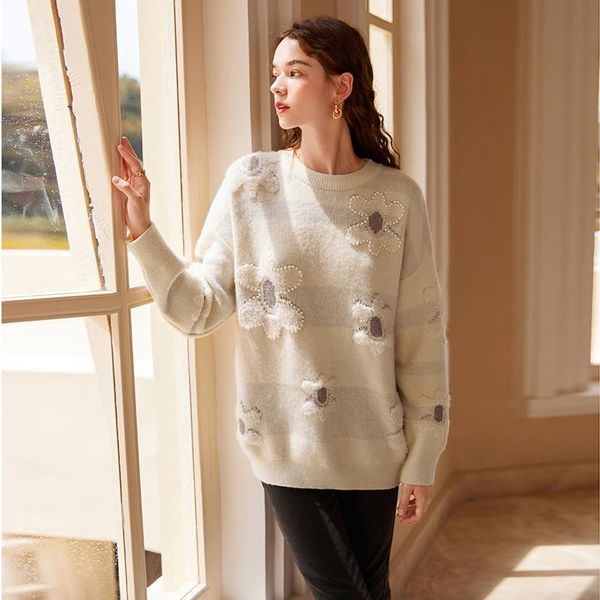 women's sweaters shzq sweater autumn and winter 2021 lazy wind round neck fashion loose pullover striped, White;black
women's sweaters shzq sweater autumn and winter 2021 lazy wind round neck fashion loose pullover striped, White;black