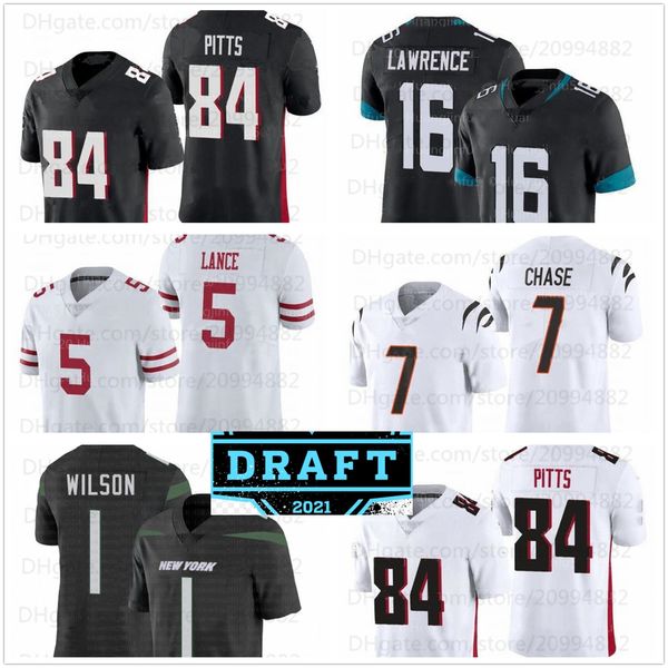 2021 trevor lawrence jersey zach wilson justin fields trey lance jerseys ja'marr chase kyle pitts jaylen waddle travis etienne football, Black
2021 trevor lawrence jersey zach wilson justin fields trey lance jerseys ja'marr chase kyle pitts jaylen waddle travis etienne football, Black