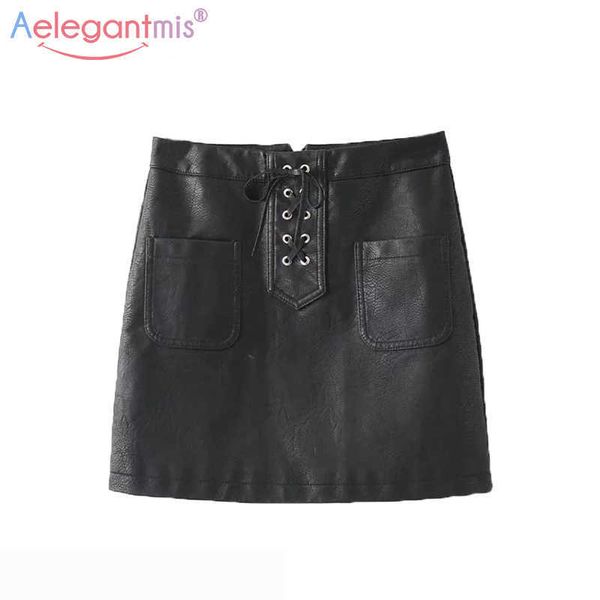 aelegantmis summer high street casual mini skirt women elegant black pu leather lady skinny waist a-line short 210607
aelegantmis summer high street casual mini skirt women elegant black pu leather lady skinny waist a-line short 210607