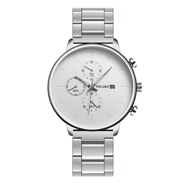 wristwatches relogio masculino 2021 men's sport business watches men casual calendar clock male stainless steel quartz watch montre hom, Slivery;brown
wristwatches relogio masculino 2021 men's sport business watches men casual calendar clock male stainless steel quartz watch montre hom, Slivery;brown