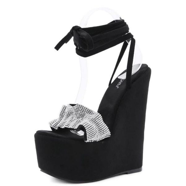 sandals plus big size women's shoes 2021 summer open toe lace up wedge womens platform pumps, Black
sandals plus big size women's shoes 2021 summer open toe lace up wedge womens platform pumps, Black
