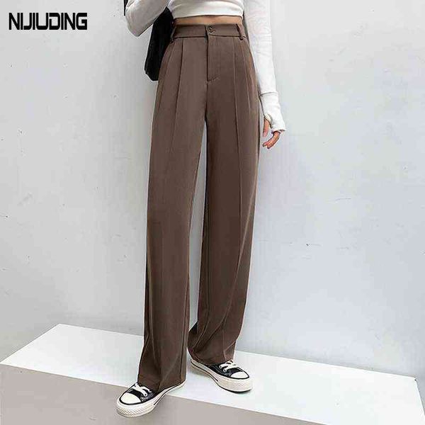 autumn high waist sag straight pants women solid office ladies wide leg female loose add long trousers mujer pantalones 211124, Black;white
autumn high waist sag straight pants women solid office ladies wide leg female loose add long trousers mujer pantalones 211124, Black;white