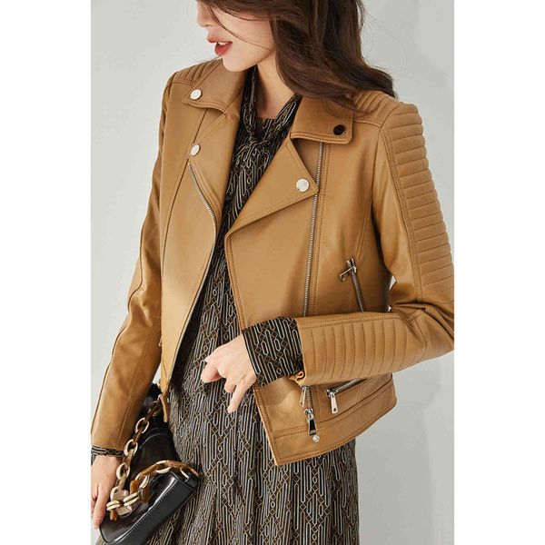 21 autumn and winter new handsome machine zipper car style sheep temperament leather et women 11230, Black;brown
21 autumn and winter new handsome machine zipper car style sheep temperament leather et women 11230, Black;brown