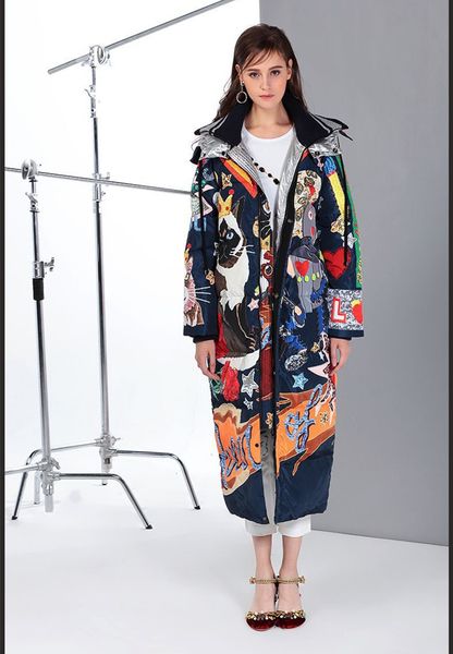 women's down & parkas european-american autumn/winter fashion for cartoon woman print loose -quality hoodie e827, Black
women's down & parkas european-american autumn/winter fashion for cartoon woman print loose -quality hoodie e827, Black