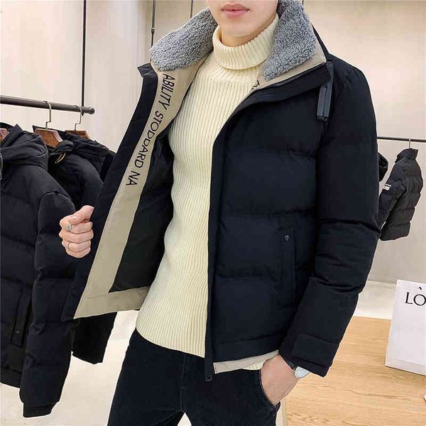 Men's Down & Parkas Workwear cotton lamb collar trend jacket handsome casual short winter street slim JD9E, Black
Men's Down & Parkas Workwear cotton lamb collar trend jacket handsome casual short winter street slim JD9E, Black