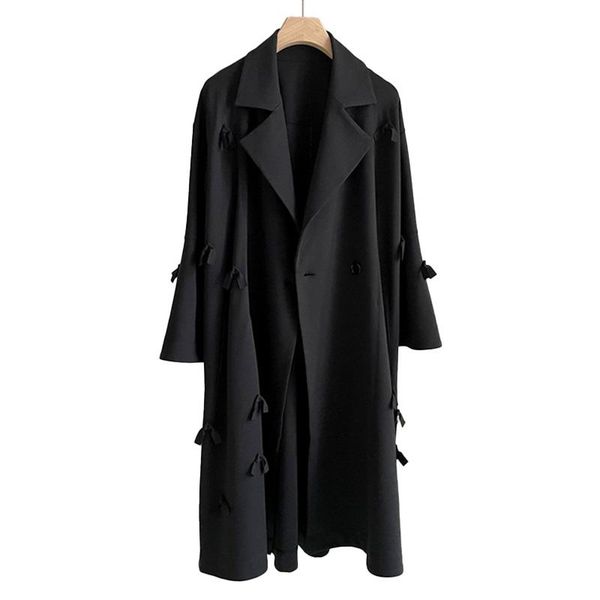 women's wool & blends arrivals women fashion black trench coat bow winter autumn jacket long lady clothing s8753
women's wool & blends arrivals women fashion black trench coat bow winter autumn jacket long lady clothing s8753