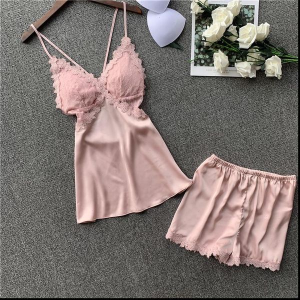mechcitiz lace satin pajamas womens sleepwears sets summer sleeveless femme silk pijamas homewear lingerie with shorts, Black;red
mechcitiz lace satin pajamas womens sleepwears sets summer sleeveless femme silk pijamas homewear lingerie with shorts, Black;red
