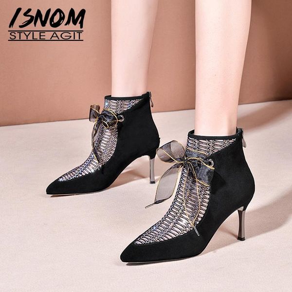 boots isnom suede ankle women thin high heels shoes woman riband pointed toe booties stilettos ladies, Black
boots isnom suede ankle women thin high heels shoes woman riband pointed toe booties stilettos ladies, Black
