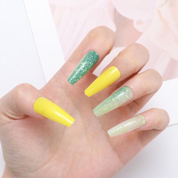 false nails 24pcs with messy dot glitter designs long coffin fake artificial nail art tips press on manicure tool, Red;gold
false nails 24pcs with messy dot glitter designs long coffin fake artificial nail art tips press on manicure tool, Red;gold