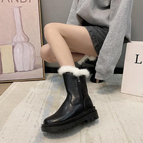 boots one yona 2021 winter est women tide comfortable short plush low heels zipper thigh med, Black
boots one yona 2021 winter est women tide comfortable short plush low heels zipper thigh med, Black