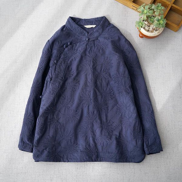spring autumn women loose chinese style buttons slant opening embroidery comfortable water washed cotton shirts/blouses ethnic clothing, Red
spring autumn women loose chinese style buttons slant opening embroidery comfortable water washed cotton shirts/blouses ethnic clothing, Red