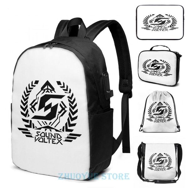 backpack funny graphic print sound voltex - black usb charge men school bags women bag travel laptop
backpack funny graphic print sound voltex - black usb charge men school bags women bag travel laptop