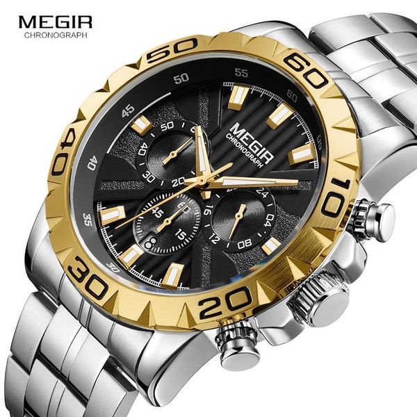 wristwatches 2021 megir watch men chronograph quartz business mens watches waterproof wrist reloj hombre saat 2087, Slivery;brown
wristwatches 2021 megir watch men chronograph quartz business mens watches waterproof wrist reloj hombre saat 2087, Slivery;brown