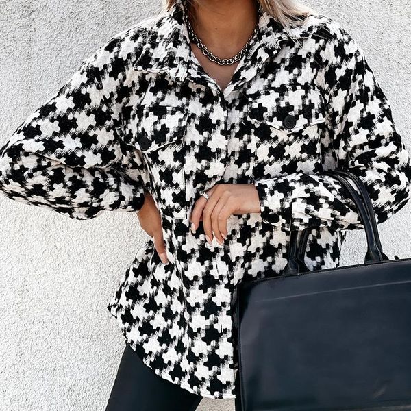 women's jackets 2021 winter fashion plaid women coat vintage casual female overcoat ladies button turn down callor jacket outerwear, Black;brown
women's jackets 2021 winter fashion plaid women coat vintage casual female overcoat ladies button turn down callor jacket outerwear, Black;brown