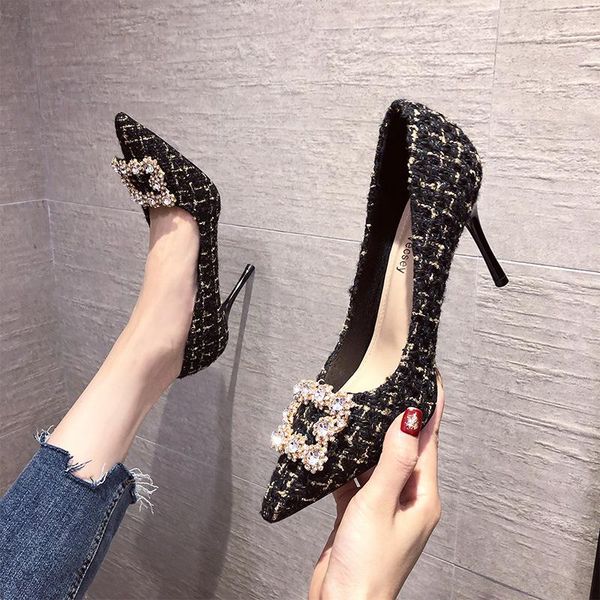 dress shoes 2021 high heels pumps women fashion pointed toe office women's solid flock shallow for stiletto, Black
dress shoes 2021 high heels pumps women fashion pointed toe office women's solid flock shallow for stiletto, Black