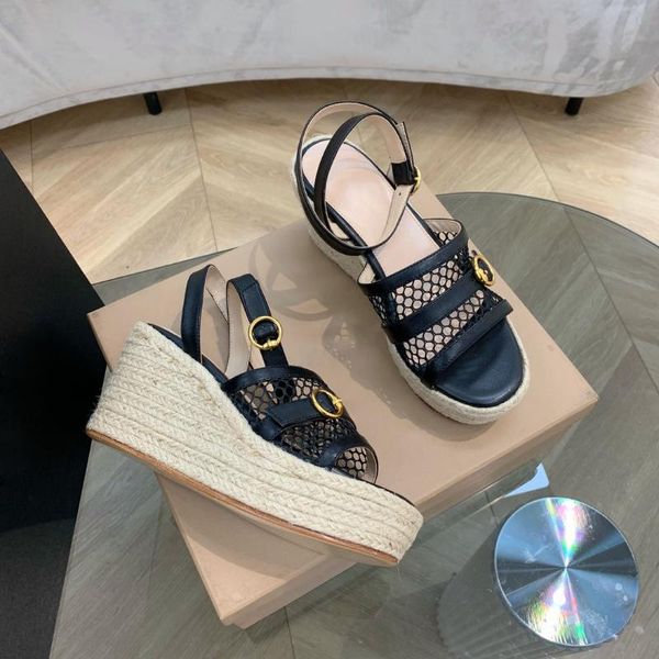 dress shoes 2021 classic summer sandals round toe women buckle strap elegant slope heel mesh woman, Black
dress shoes 2021 classic summer sandals round toe women buckle strap elegant slope heel mesh woman, Black
