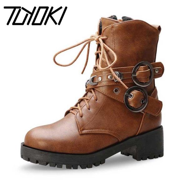 boots tuyoki women 2021 motorcycle fashion buckle cross strap lady platform winter autumn shoes woman size 33-43, Black
boots tuyoki women 2021 motorcycle fashion buckle cross strap lady platform winter autumn shoes woman size 33-43, Black