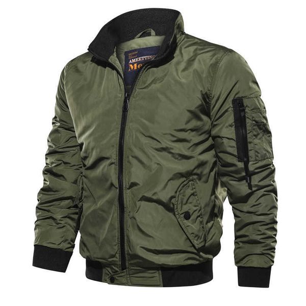men's bomber jacket aurumn winter slim military jacket men outerwear long sleeve jackes and coats mens casual clothing plus size x0621, Black;brown
men's bomber jacket aurumn winter slim military jacket men outerwear long sleeve jackes and coats mens casual clothing plus size x0621, Black;brown