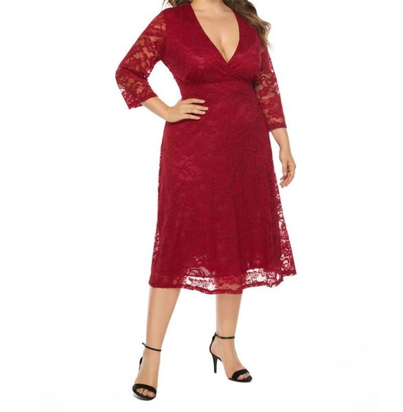 party dresses plus size design fashionable full sleeve deep v-neck tea length sheath lace evening dress prom, White;black
party dresses plus size design fashionable full sleeve deep v-neck tea length sheath lace evening dress prom, White;black