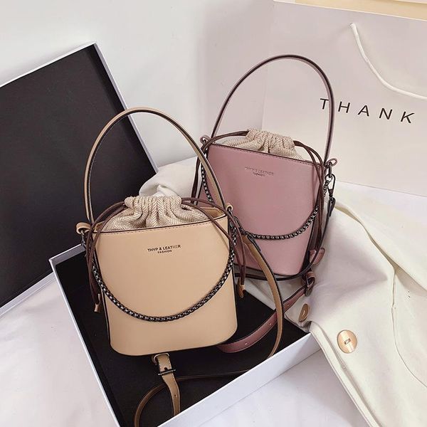 shoulder bags advanced drawstring pocket bucket bag 2021 korean fashion ins women's foreign chain pu messenger
shoulder bags advanced drawstring pocket bucket bag 2021 korean fashion ins women's foreign chain pu messenger