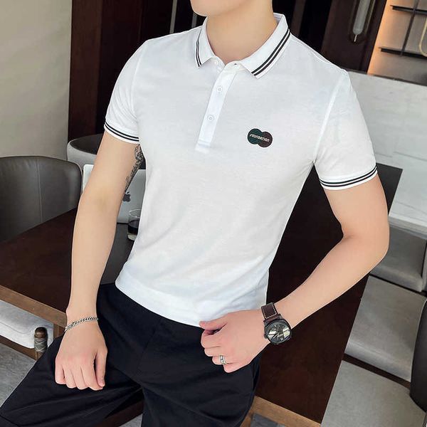 summer polo shirts men short sleeve slim fit business casual polo shirts solid color lapel street wear tee male clothing 210527, White;black
summer polo shirts men short sleeve slim fit business casual polo shirts solid color lapel street wear tee male clothing 210527, White;black