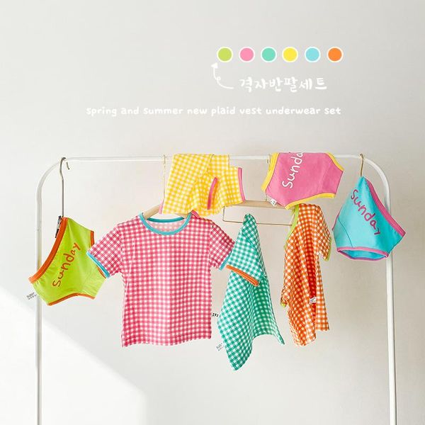 3pcs/set baby t shirt +panties suit kids underpants girl plaid letter print briefs panties girls boys children's, Camo
3pcs/set baby t shirt +panties suit kids underpants girl plaid letter print briefs panties girls boys children's, Camo