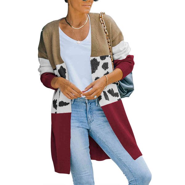 women's knits & tees leopard patchwork cardigan womens knitted long sleeve sweater jumper coat nnyf, White
women's knits & tees leopard patchwork cardigan womens knitted long sleeve sweater jumper coat nnyf, White