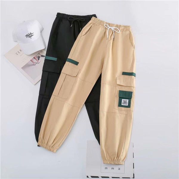 women's pants & capris 2021 fashion high waist women sweatpants hip hop pocket chinese cargo female streetwear joggers trousers, Black;white
women's pants & capris 2021 fashion high waist women sweatpants hip hop pocket chinese cargo female streetwear joggers trousers, Black;white