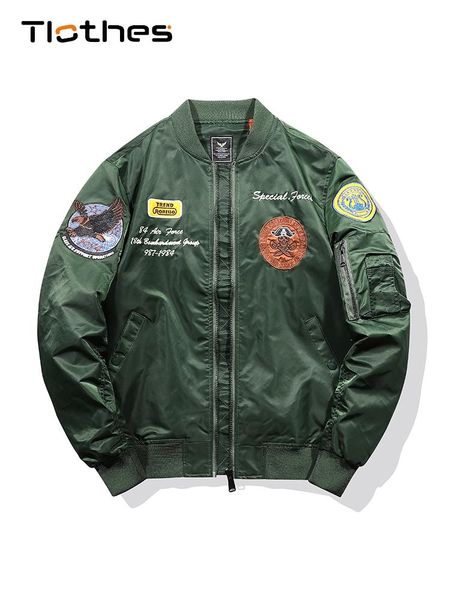 men's jackets military jacket slim bomber men outerwear casual embroidery baseball jackes and coats mens clothing plus size 4xl, Black;brown
men's jackets military jacket slim bomber men outerwear casual embroidery baseball jackes and coats mens clothing plus size 4xl, Black;brown