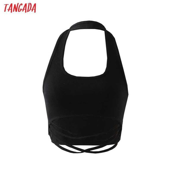 tangada women black knit tank sleeveless backless female crop knit 1d304 210609, White
tangada women black knit tank sleeveless backless female crop knit 1d304 210609, White