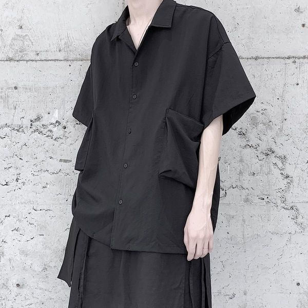 men's casual shirts short-sleeved hawaiian loose cotton linen fashionable camisa masculina french cuff mens fashion tse7, White;black
men's casual shirts short-sleeved hawaiian loose cotton linen fashionable camisa masculina french cuff mens fashion tse7, White;black