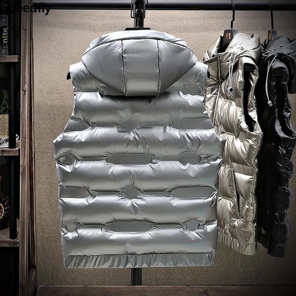 mens jacket sleeveless vest winter thicken warm hooded down white duck gold without sleeves quality outwear men's vests, Black;white
mens jacket sleeveless vest winter thicken warm hooded down white duck gold without sleeves quality outwear men's vests, Black;white