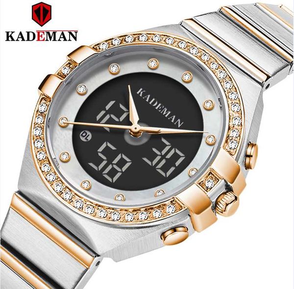 kademan women quartz wristwatches ladies stainless steel mesh band casual bracelet digital wristwatch, Slivery;brown
kademan women quartz wristwatches ladies stainless steel mesh band casual bracelet digital wristwatch, Slivery;brown