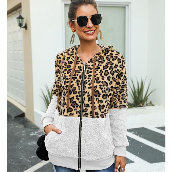 women's hoodies & sweatshirts leopard long sleeve sweatshirt 2021 winter streetwear women european style patchwork zip-up woman, Black
women's hoodies & sweatshirts leopard long sleeve sweatshirt 2021 winter streetwear women european style patchwork zip-up woman, Black