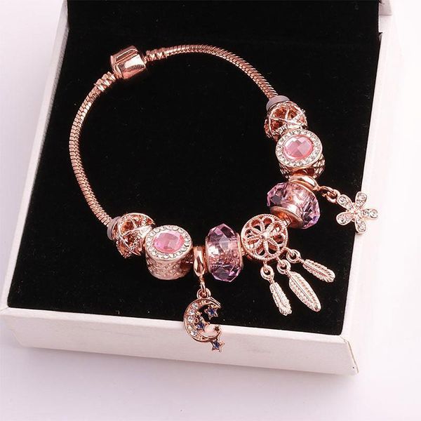 charm bracelets bracelet female rose gold korean version star moon transfer bead, Golden;silver
charm bracelets bracelet female rose gold korean version star moon transfer bead, Golden;silver