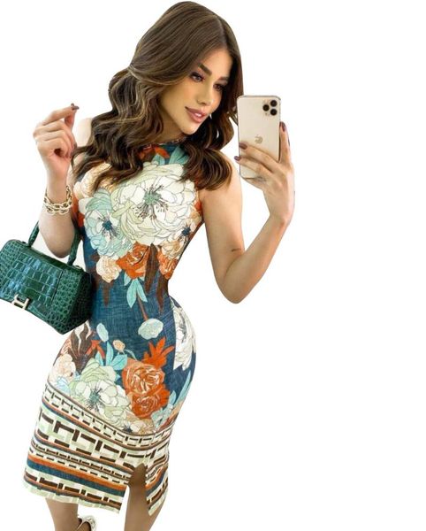 casual dresses 2021 summer arrivals women floral sleeveless elegant blue split out print party midi sun clothing, Black;gray
casual dresses 2021 summer arrivals women floral sleeveless elegant blue split out print party midi sun clothing, Black;gray