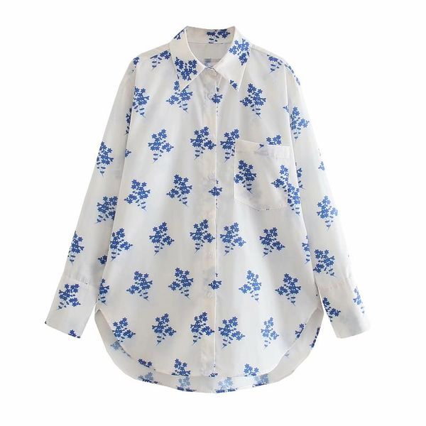 women's blouses & shirts 2021 summer women floral printed shirt buttoned long sleeves chic lady fashion casual clothes, White
women's blouses & shirts 2021 summer women floral printed shirt buttoned long sleeves chic lady fashion casual clothes, White