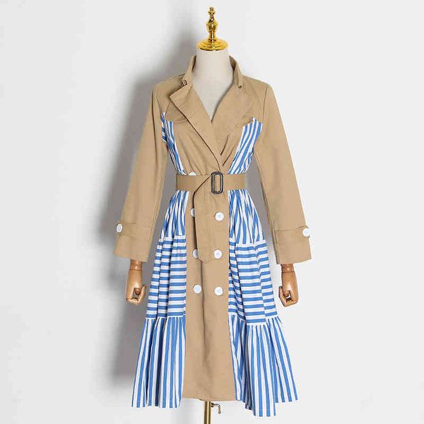patchwork windbreaker women lapel long sleeve lace up striped hit color chic ladies trench coat female spring clothes 210510, Tan;black
patchwork windbreaker women lapel long sleeve lace up striped hit color chic ladies trench coat female spring clothes 210510, Tan;black