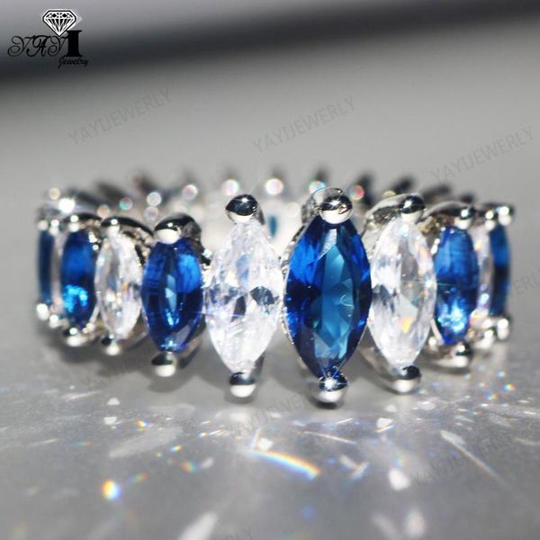 cluster rings yayi jewelry fashion princess cut prong setting blue + cubic zirconia silver color engagement wedding precious gift, Golden;silver
cluster rings yayi jewelry fashion princess cut prong setting blue + cubic zirconia silver color engagement wedding precious gift, Golden;silver