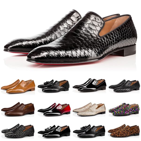 brand red bottom loafers luxury party wedding shoes designer black patent leather suede with tassels spikes studded dress rivet shoes qualit
brand red bottom loafers luxury party wedding shoes designer black patent leather suede with tassels spikes studded dress rivet shoes qualit