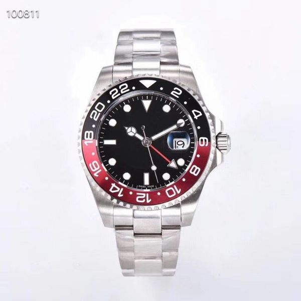 wristwatches 2021 models luxury men's watch gmt series ceramic rose gold 40mm dial 316l strap automatic mechanical wristwatch, Slivery;brown
wristwatches 2021 models luxury men's watch gmt series ceramic rose gold 40mm dial 316l strap automatic mechanical wristwatch, Slivery;brown