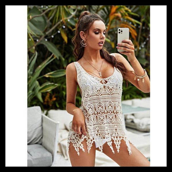women's swimwear summer hollow beach holiday knitted suspender blouse crochet lace bikini womens short white vest-40, White;black
women's swimwear summer hollow beach holiday knitted suspender blouse crochet lace bikini womens short white vest-40, White;black