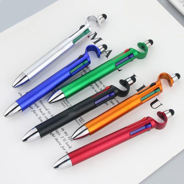 ballpoint pens 6pcs 4 color multifunction pen screen stylus touch phone holder ballpen school stationery office writing supplies, Blue;orange
ballpoint pens 6pcs 4 color multifunction pen screen stylus touch phone holder ballpen school stationery office writing supplies, Blue;orange