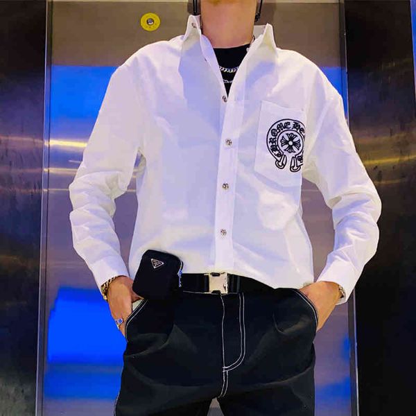 20ss chaozhou brand early autumn long sleeve shirt thin coat guochao sanskrit parquet embroidery cross, men's, Black
20ss chaozhou brand early autumn long sleeve shirt thin coat guochao sanskrit parquet embroidery cross, men's, Black
