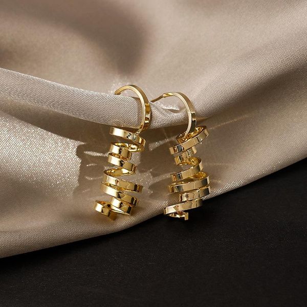 hoop & huggie luokey fashion metal gold earrings for women irregular twist spring lady punk korean style wedding jewelry brincos, Golden;silver
hoop & huggie luokey fashion metal gold earrings for women irregular twist spring lady punk korean style wedding jewelry brincos, Golden;silver