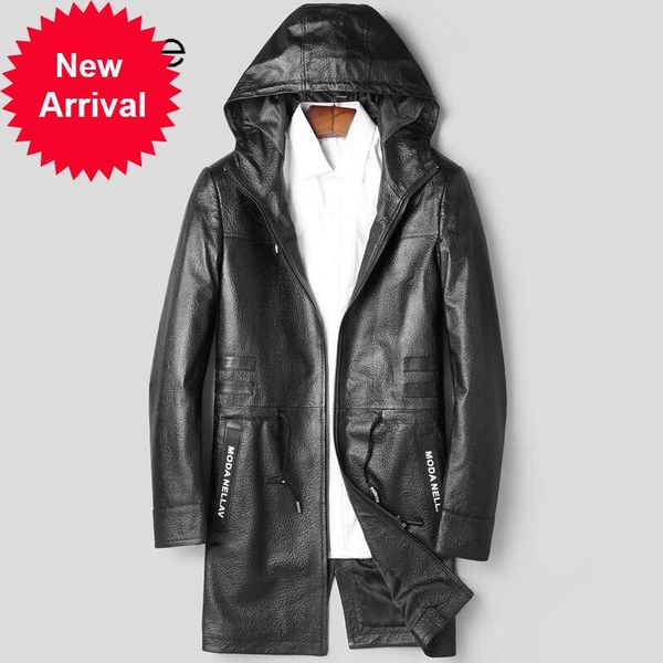 men's 2021 mt8102 genuine leather jacket business casual hooded long-sleeved windproof coat jackets, Black;brown
men's 2021 mt8102 genuine leather jacket business casual hooded long-sleeved windproof coat jackets, Black;brown