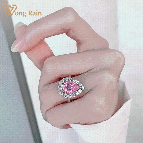 wong rain 100% 925 sterling silver water drop pink sapphire citrine created moissanite engagement women rings fine jewelry gift cluster, Golden;silver
wong rain 100% 925 sterling silver water drop pink sapphire citrine created moissanite engagement women rings fine jewelry gift cluster, Golden;silver